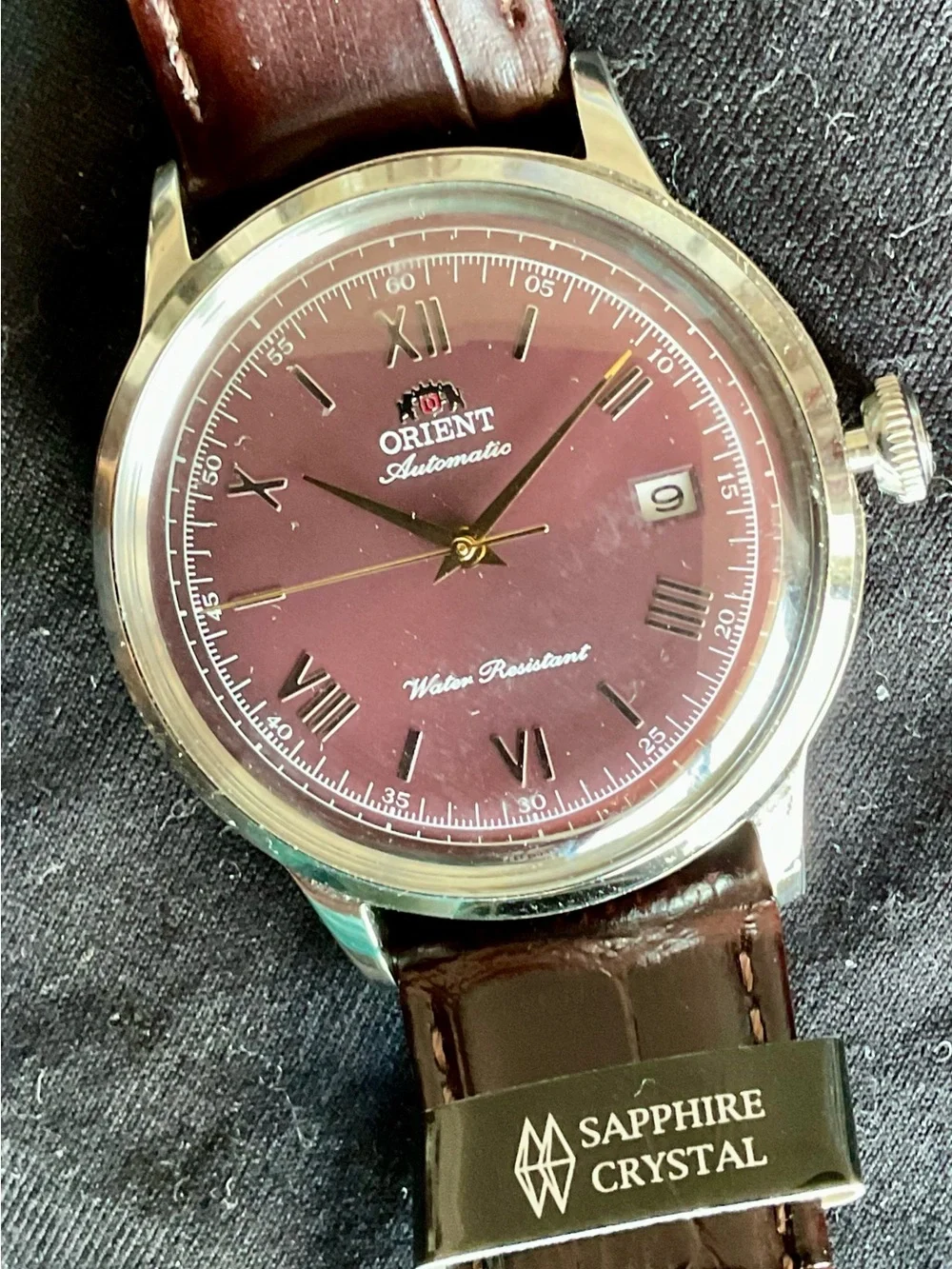 Orient Men's Automatic Red Dial Bambino Version 2 Mint Box/Manual